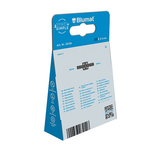 Mini-Hose Union 3-3 mm