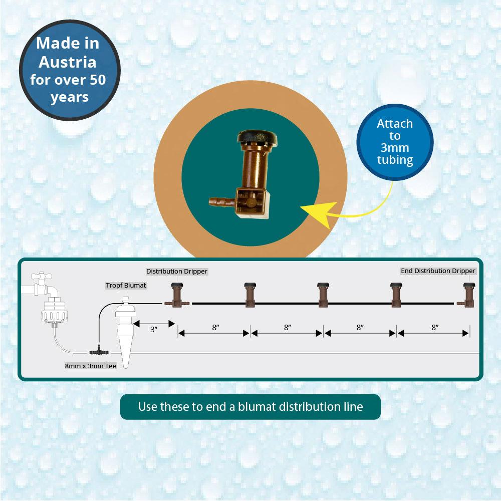 End-Distribution Dripper (Bulk)